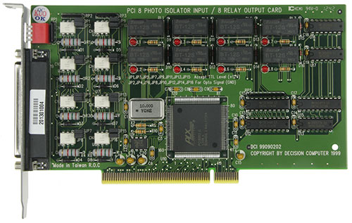 PCI 8 Relais / 8 Optokoppler